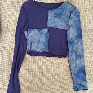 Blue Tie Dye Long Sleeve